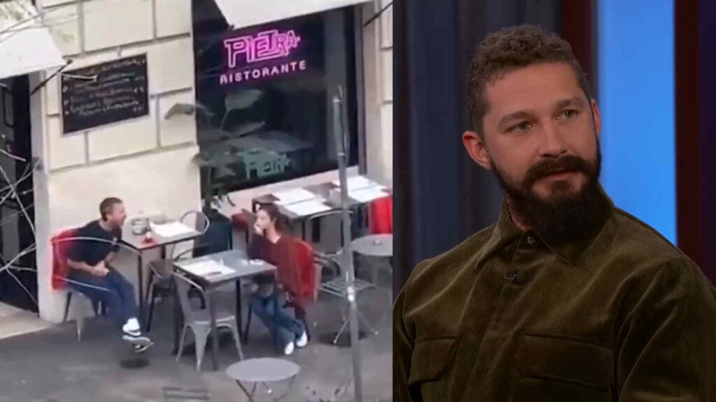 Shia LaBeouf urla “vattene” a una donna a Roma: il video all’esterno di un ristorante Shia Labeouf a Roma