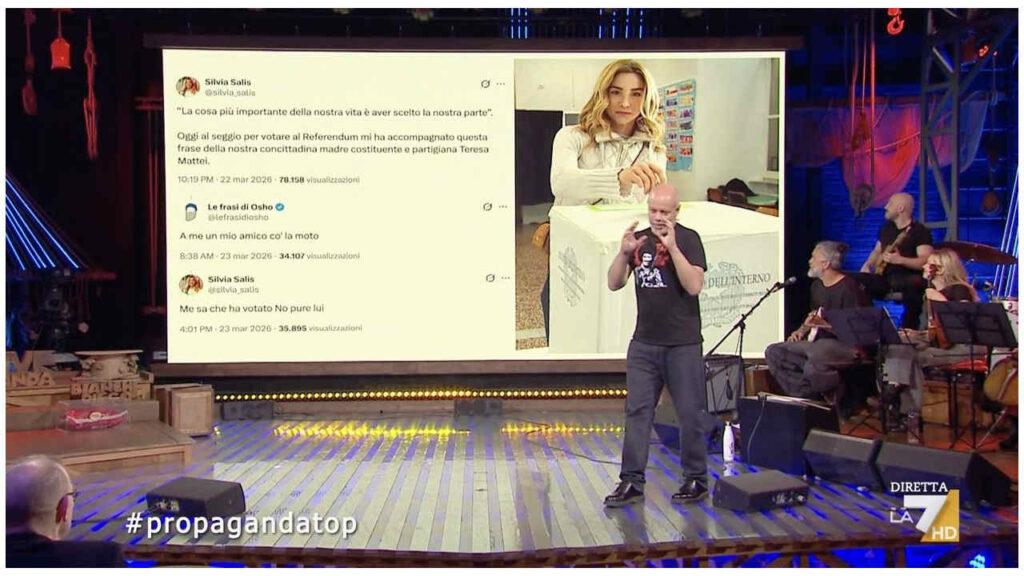 il post di Silvia Salis a Propaganda Live