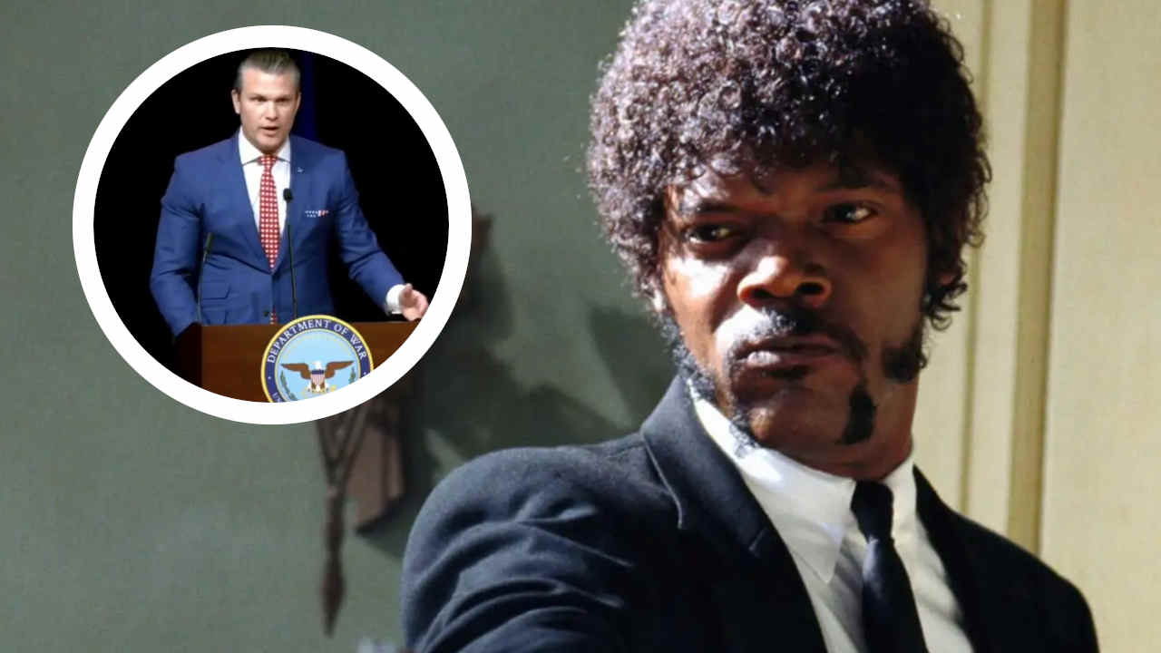 cita pulp fiction credendo sia la bibbia il segretario alla difesa usa scatena il web con il suo ezechiele 25 17 video da Cinemaserietv.it cita pulp fiction credendo sia la bibbia il segretario alla difesa usa scatena il web con il suo ezechiele 25 17 video