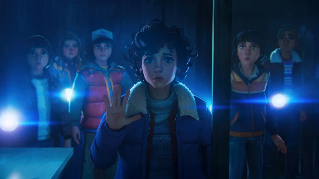 Stranger Things – Storie dal 1985, uno spin off piacevole che fatica a trovare la propria identità Una scena di Stranger Things - Storie dal 1985.