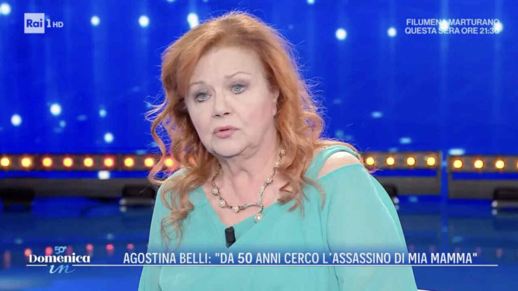 Agostina Belli, il mistero della madre uccisa: “Da oltre 50 anni cerco l’assassino” Agostina Belli a Domenica In