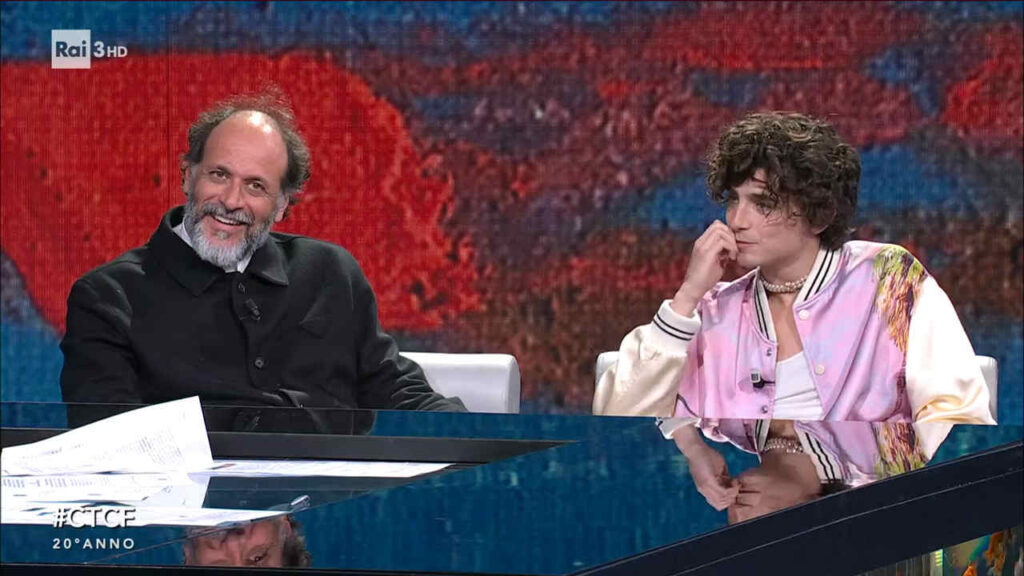 Luca Guadagnino e Timothee Chalamet