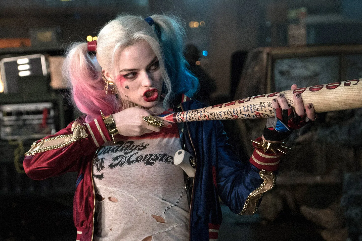 Margot Robbie interpreta Harley Quinn nel film Suicide Squad. 