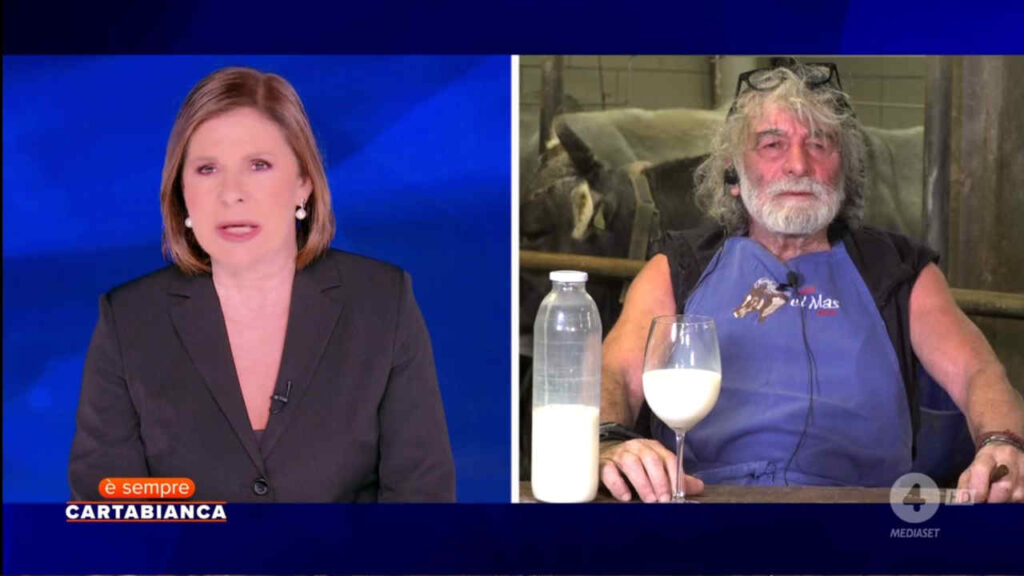 Bianca Berlinguer e Mauro Corona a E' sempre cartabianca
