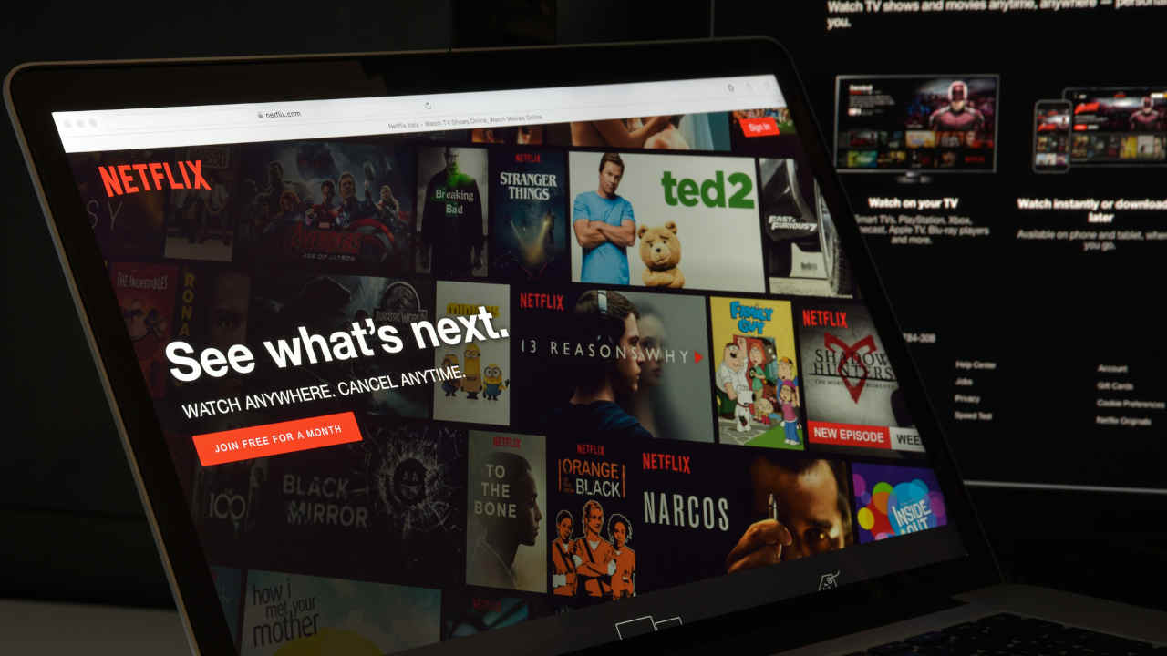 La schermata di Netflix