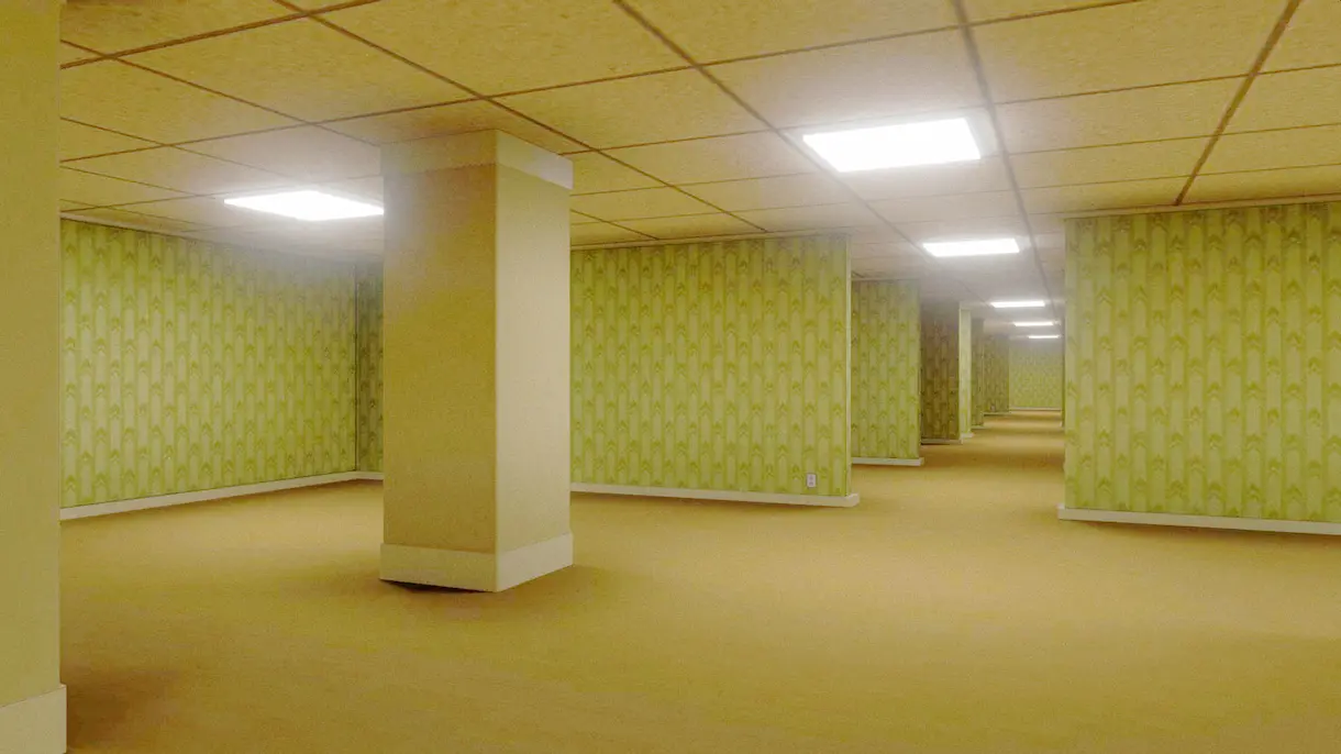 Una scena di Backrooms. Fonte: I Wonder Pictures.