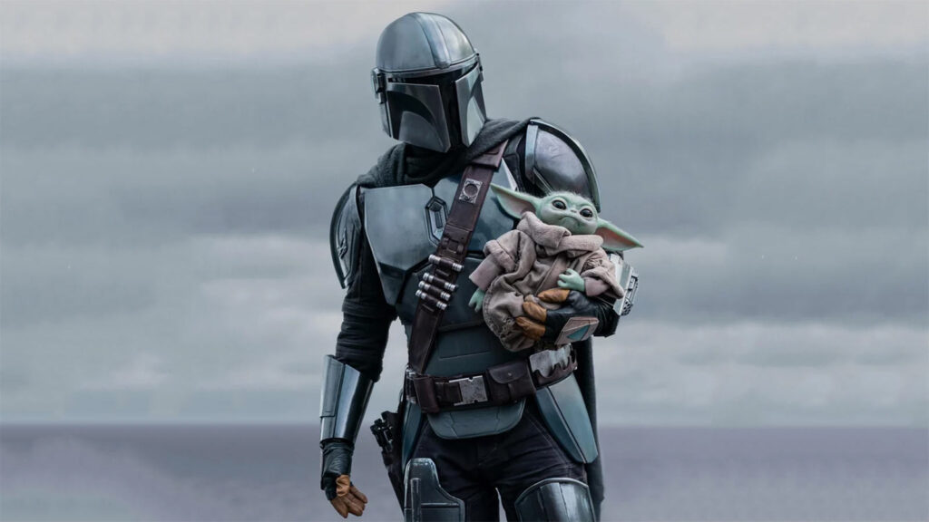 Una scena di The Mandalorian and Grogu.