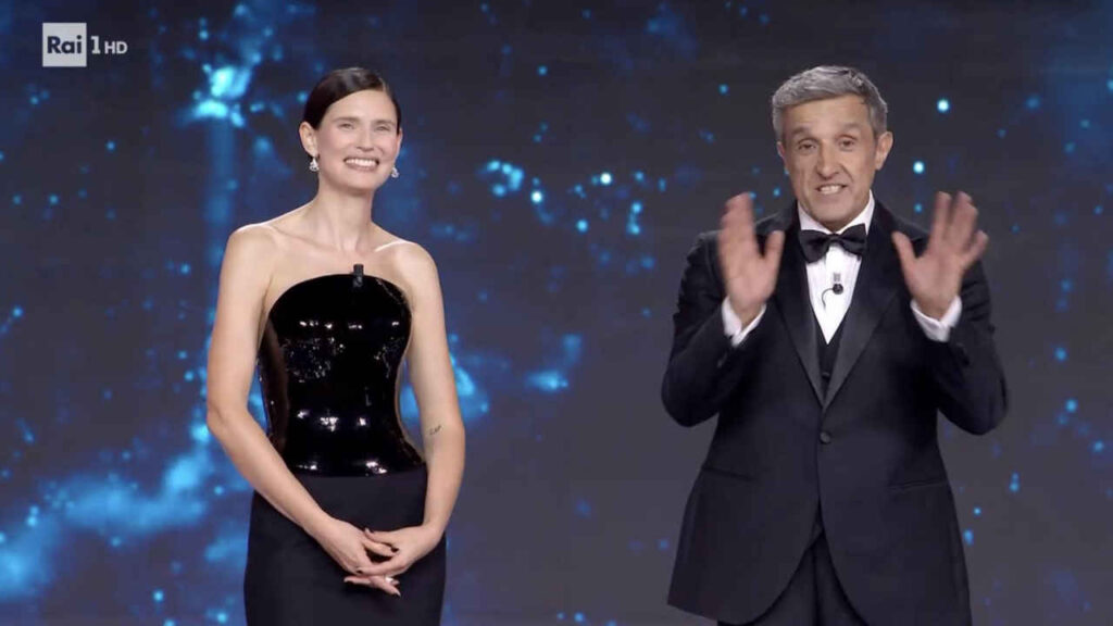 Flavio Insinna e Bianca Balti ai David 2026
