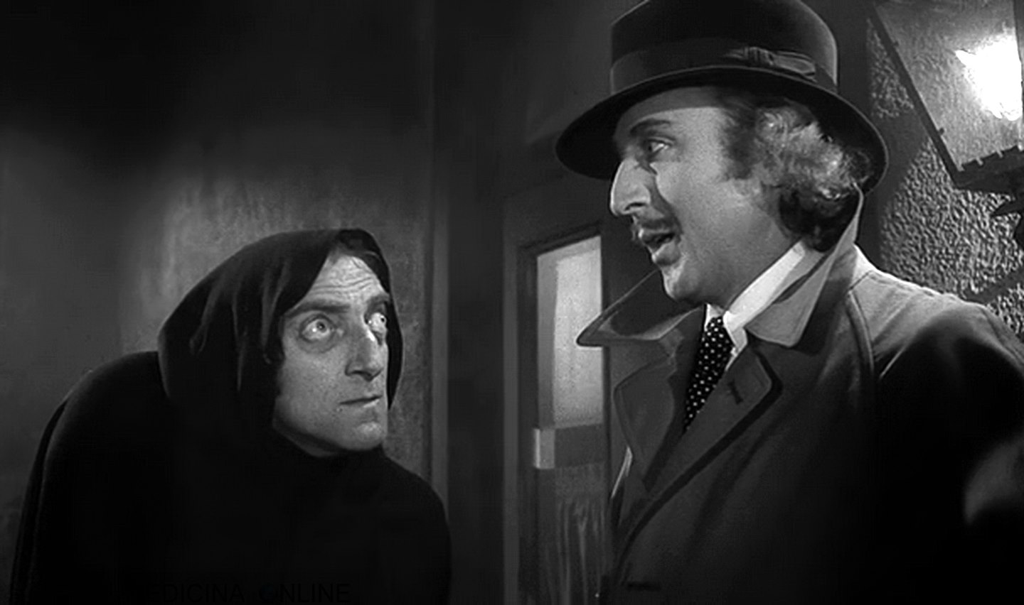Una scena di Frankenstein Junior. 