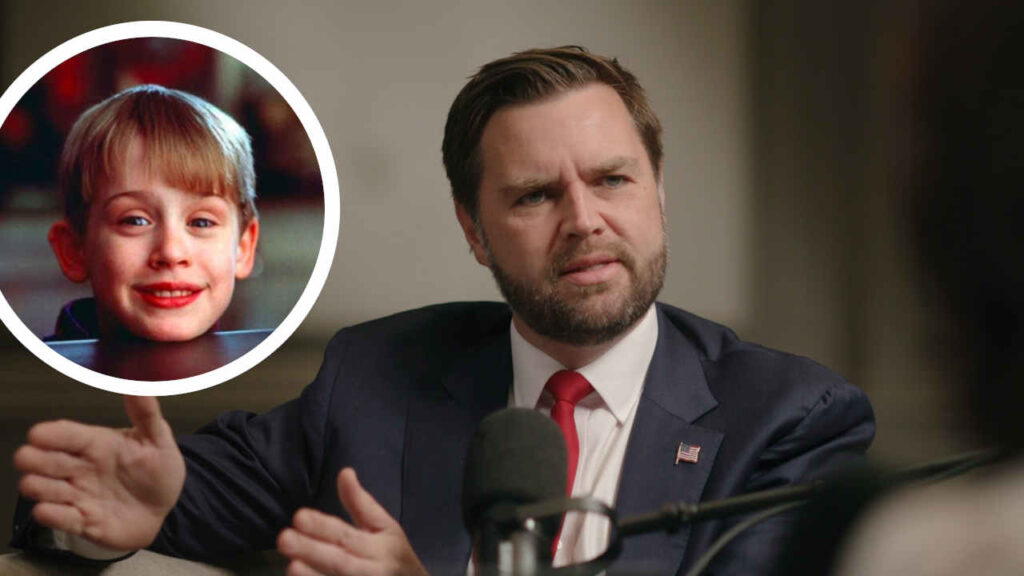 JD Vance e Macaulay Culkin