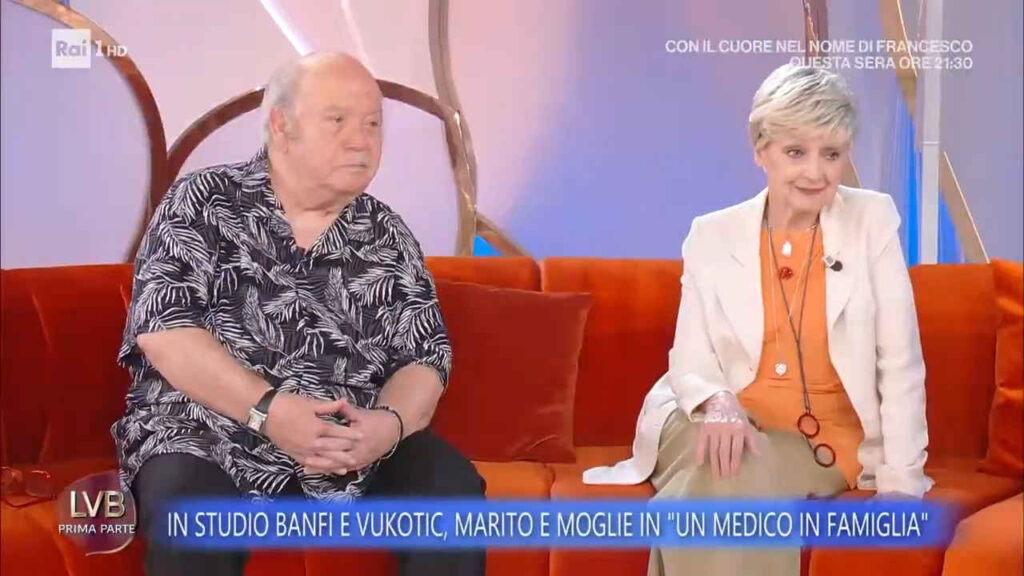 Lino Banfi e Milena Vukotic a La volta buona