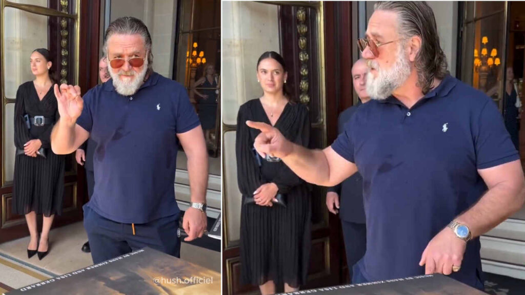 Russell Crowe a Parigi