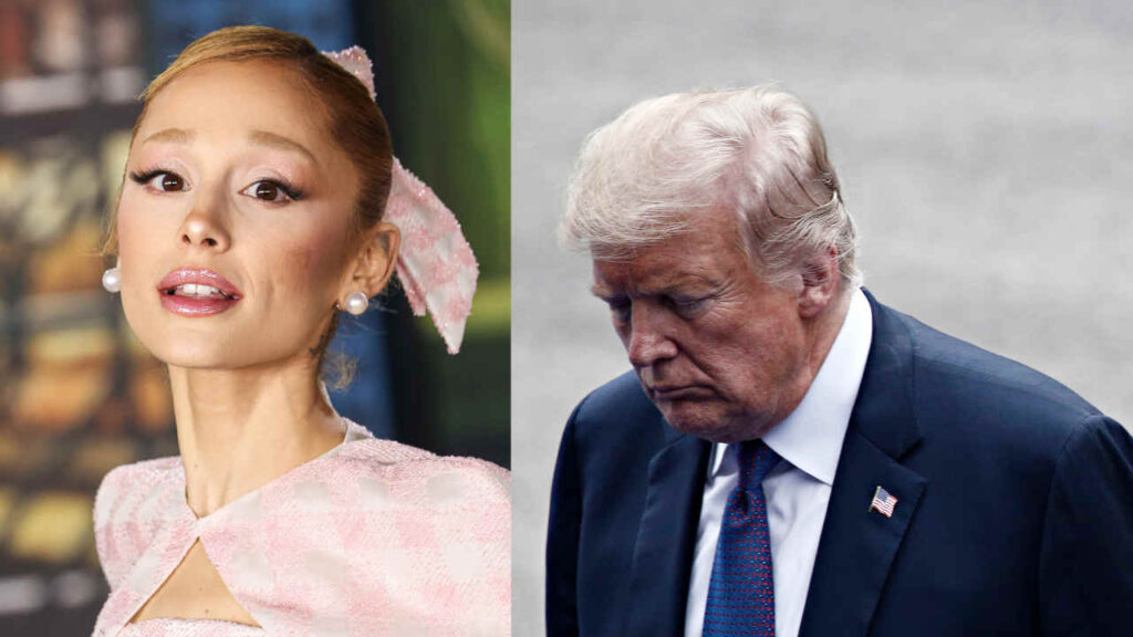 Ariana Grande contro Trump: “Non usate la mia musica per questa barbarie” Ariana Grande e Donald Trump