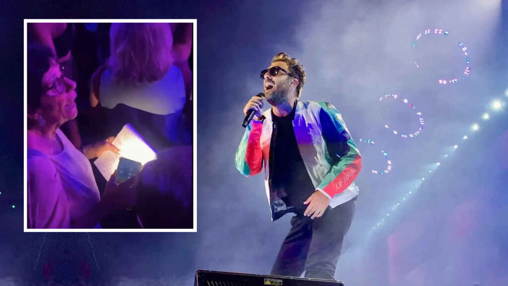 Va al concerto di Cesare Cremonini con i testi scritti a mano: chi è la fan 71enne che ha emozionato tutti (VIDEO) Cesare Cremonini / fan al concerto con i testi