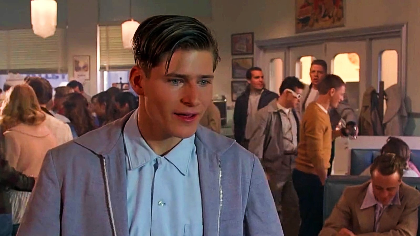 Crispin Glover in una scena di Ritorno al futuro. 