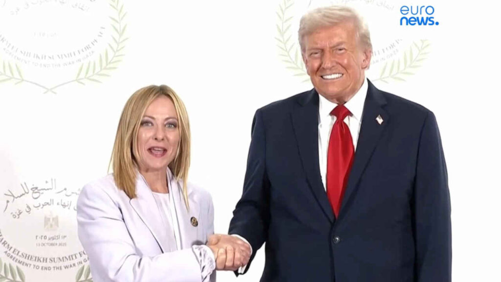 Giorgia Meloni e Donald Trump
