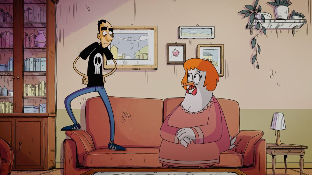 Una scena della serie animata Due spicci.