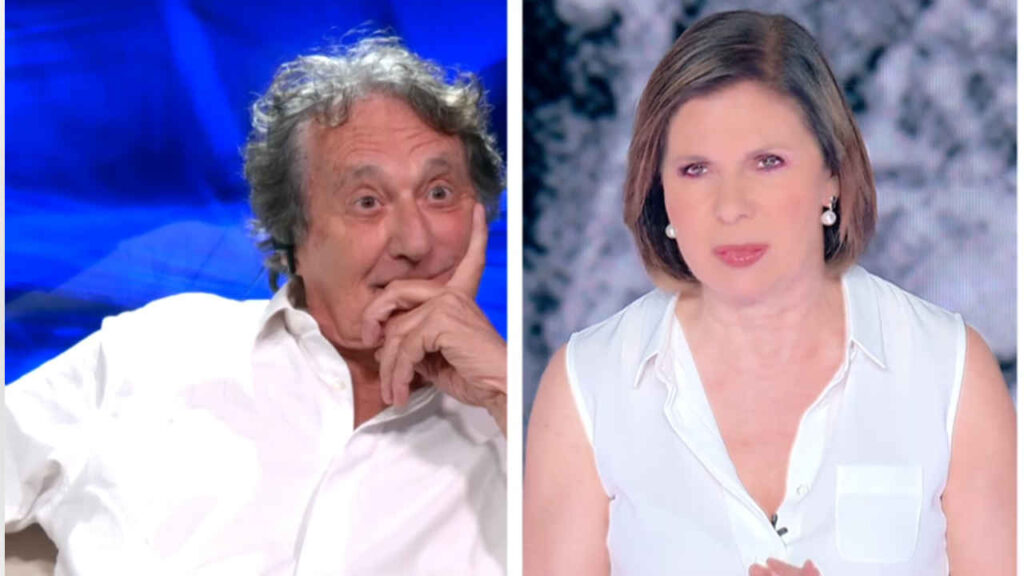 Enzo Iacchetti a Bianca Berlinguer a E' sempre Cartabianca