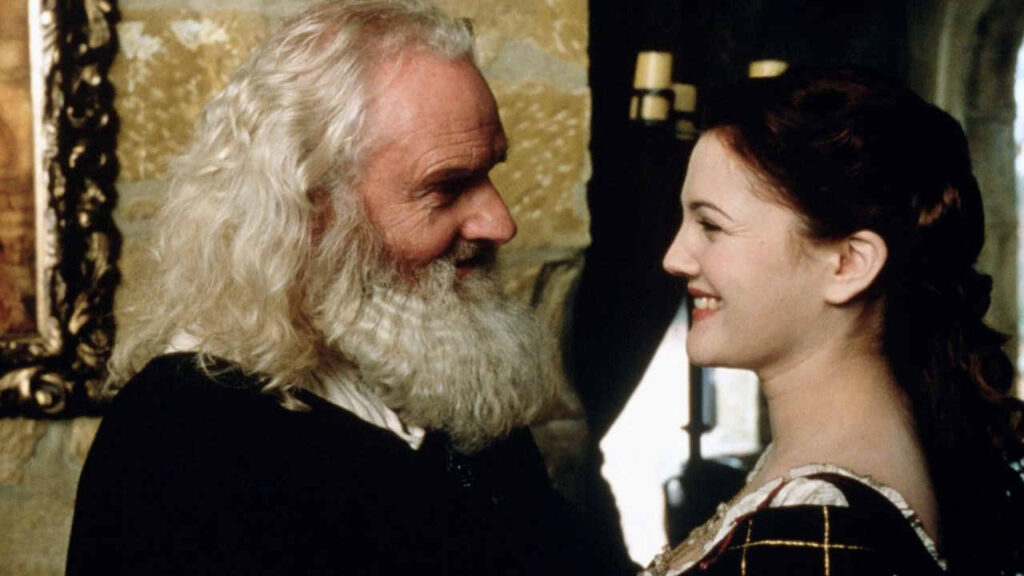 Patrick Godfrey e Drew Barrymore in La leggenda di un amore - Cinderella