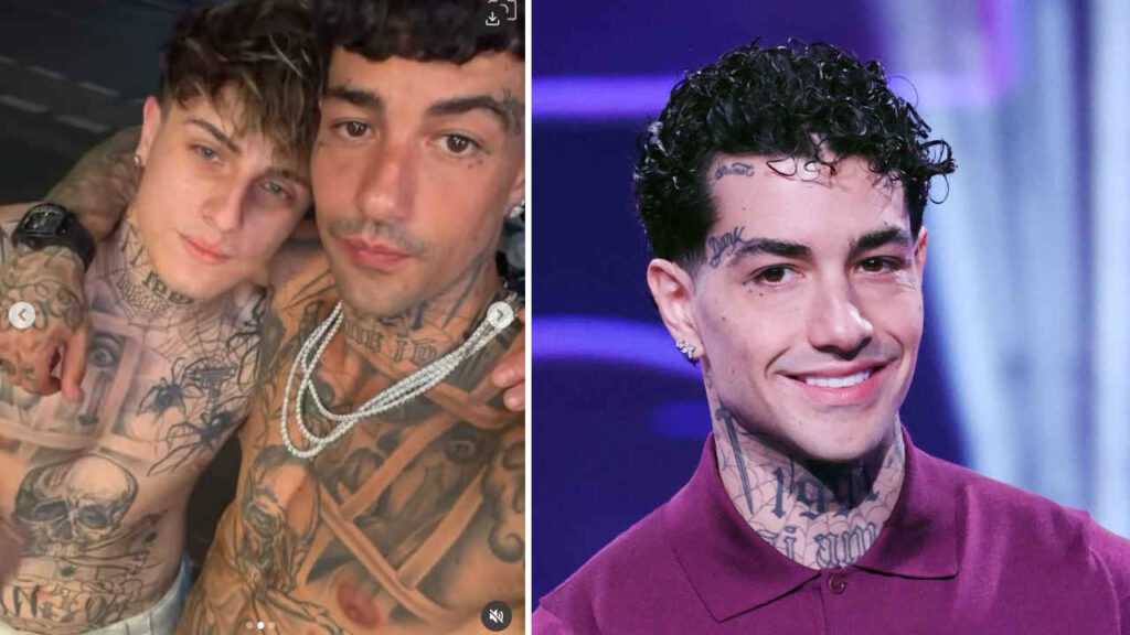 Tony Effe e il fan con i suoi stessi tatuaggi