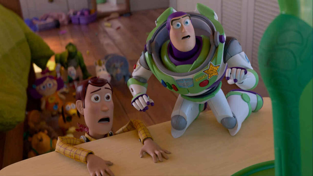 Una scena di Toy Story 5