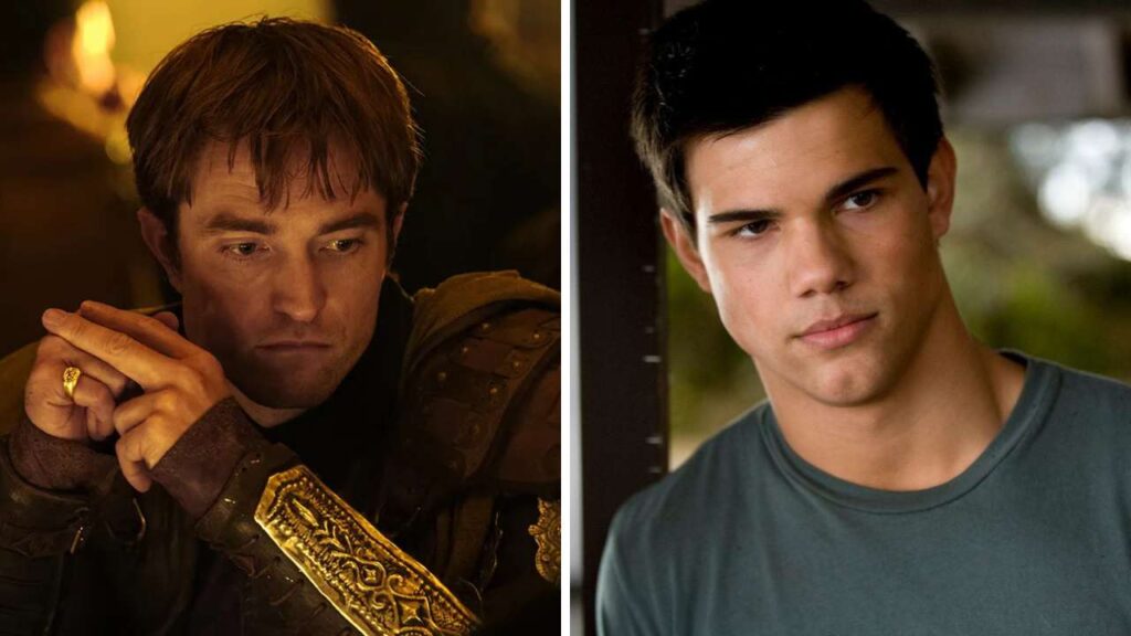 Robert Pattinson in The Odyssey e Taylor Lautner in Twilight.