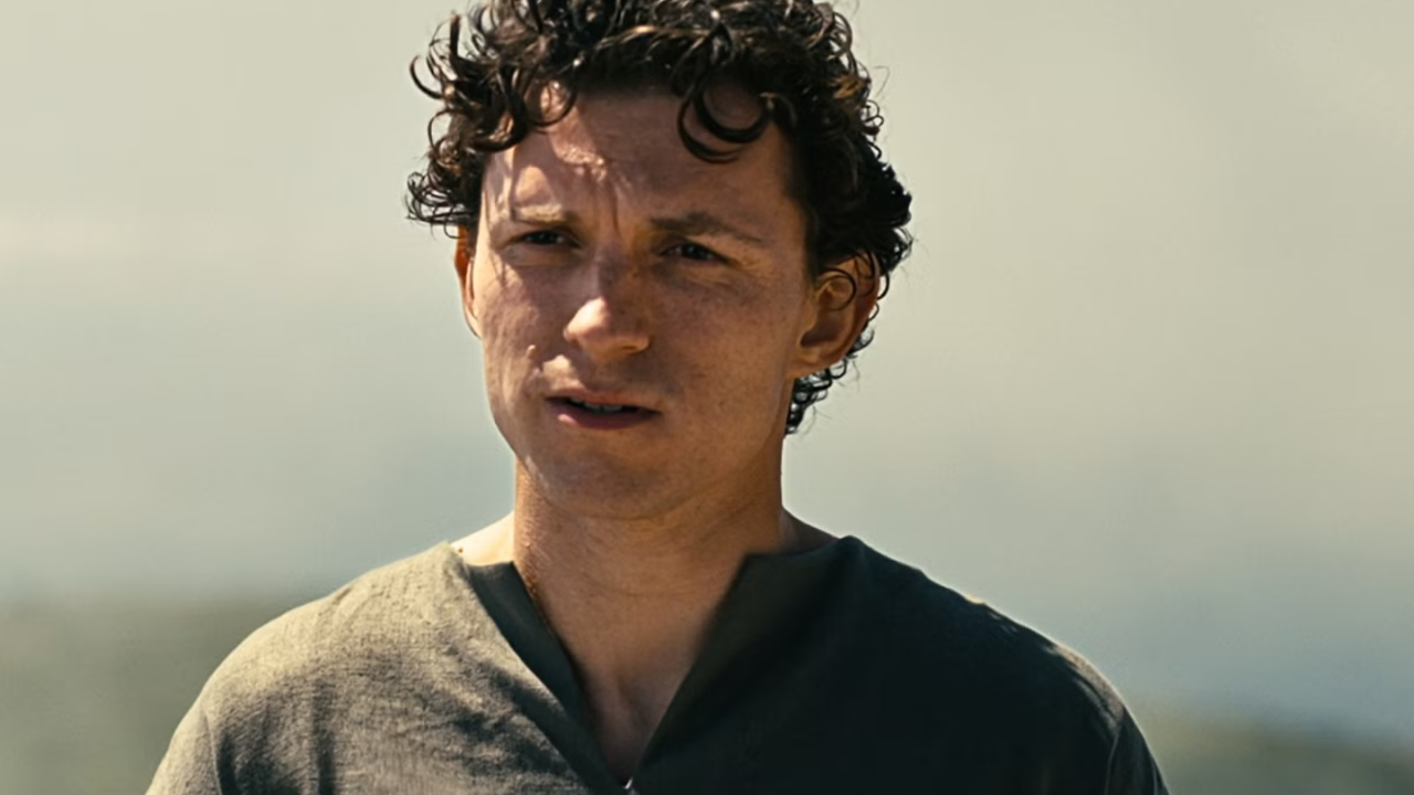 Tom Holland in una scena di Odissea (fonte: Universal)