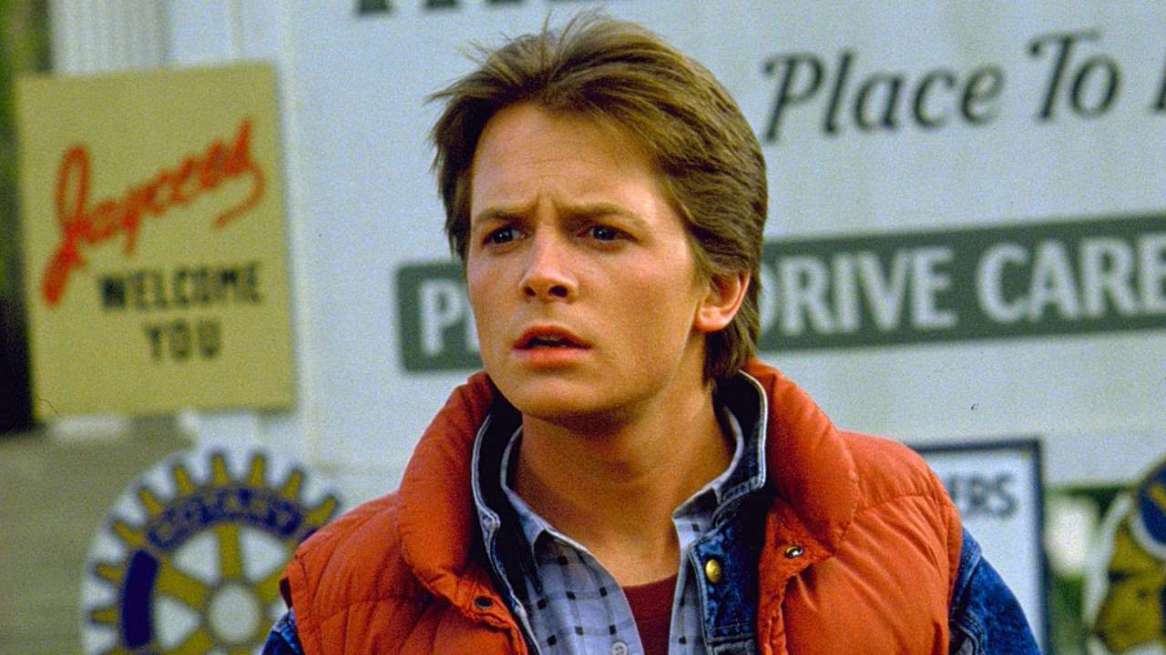 Michael J. Fox in una scena dei Ritorno al futuro.