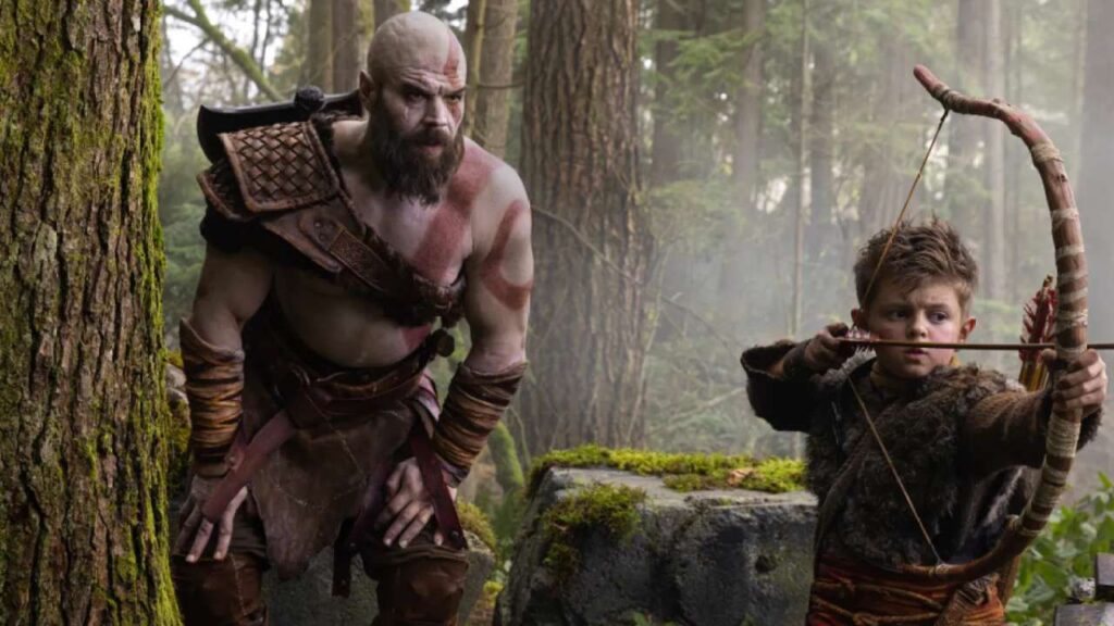 Una scena della serie tv God of War.