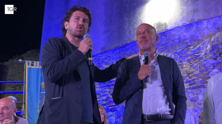 Claudio BIsio e Alessandro Siani a Castellabate