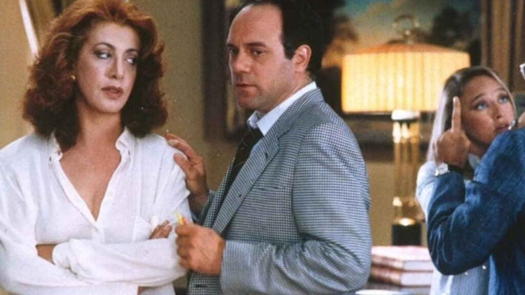 Athina Cenci, Carlo Verdone ed Eleonora Giorgi in Compagni di scuola