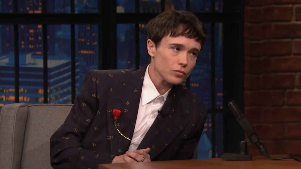 Elliot Page a Late Night With Seth Meyers