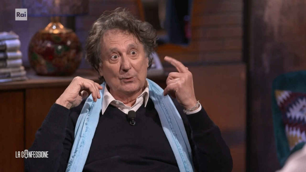 Enzo Iacchetti svela il suo orientamento politico e il retroscena sul voto: “Grande errore, mi pento” Enzo Iacchetti a La Confessione