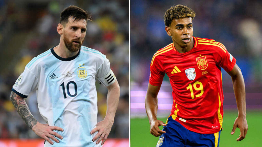 Lionel Messi e Lamine Yamal