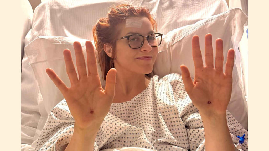 Noemi in ospedale