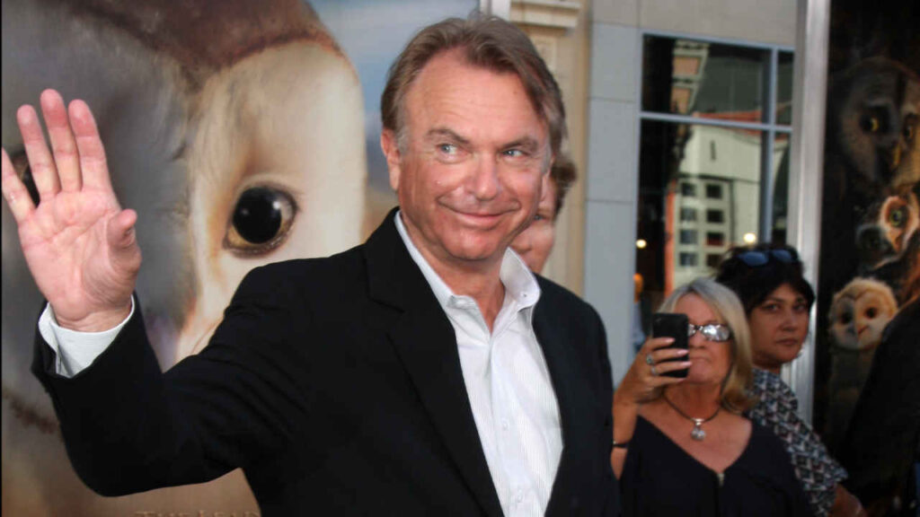 Sam Neill ad una premiere, nel 2010