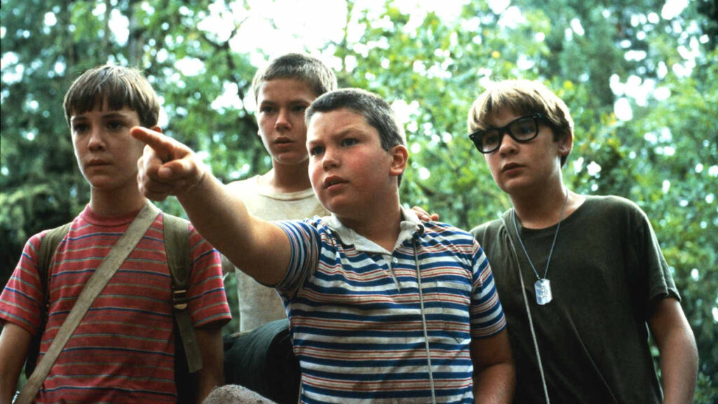 Una scena de film Stand by Me - ricordo di un'estate