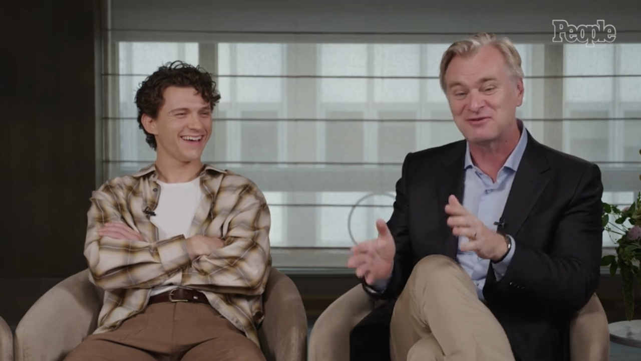 Tom Holland e Christopher Nolan in un un'intervista a People
