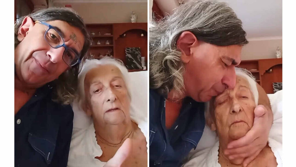 Gabriele Paolini con sua madre, Bice Bochicchio