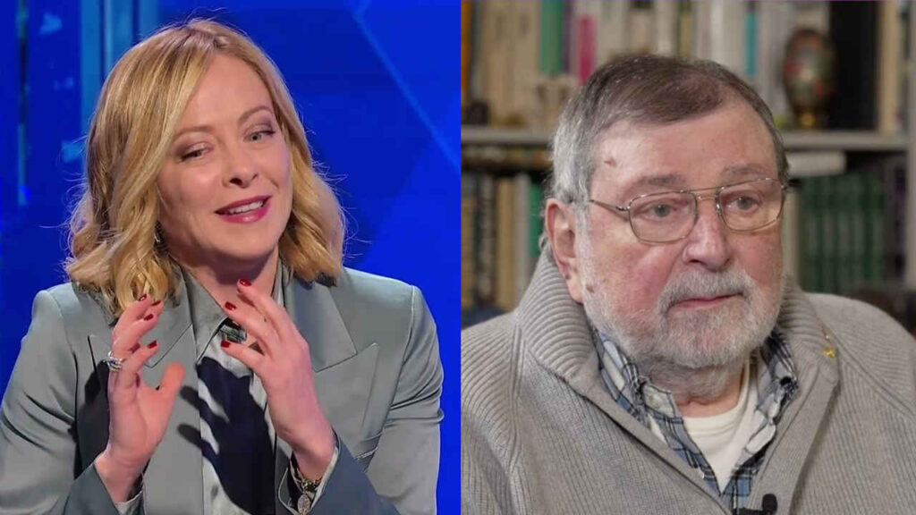 Giorgia Meloni e Francesco Guccini
