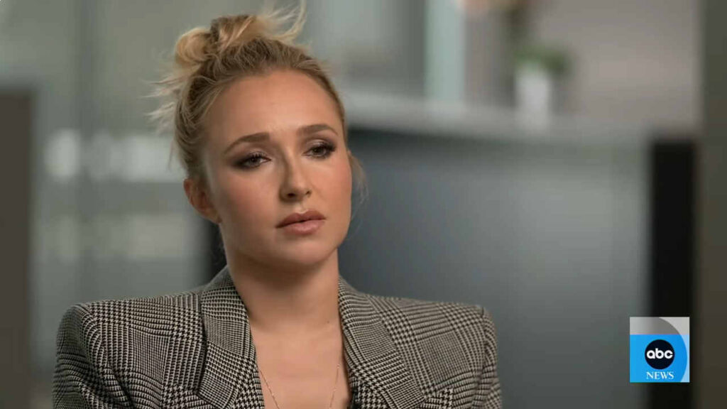 Hayden Panettiere durante un'intervista tv