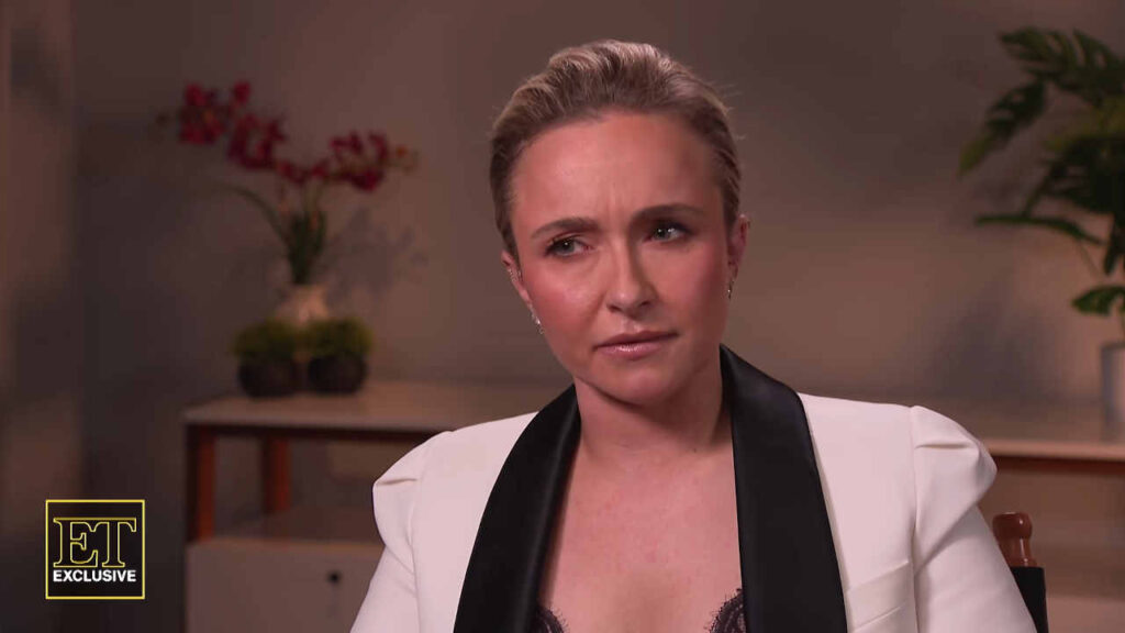 Hayden Panettiere durante un'intervista tv