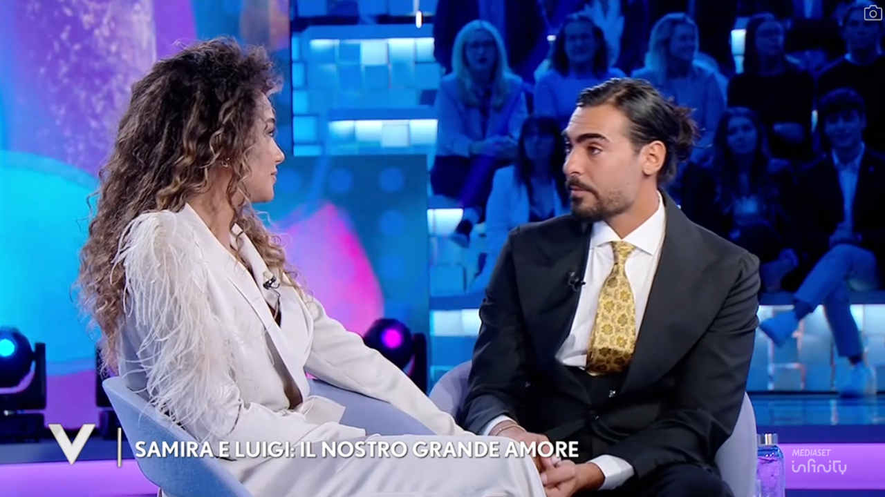Samira Lui e Luigi Punzo in studio a Verissimo
