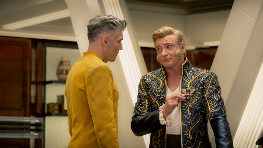 Star Trek: Strange New Worlds 4×07, la recensione di “Come cronotani attraverso la clessidra”: l’esperimento soap non convince Una scena di Come cronotani attraverso la clessidra