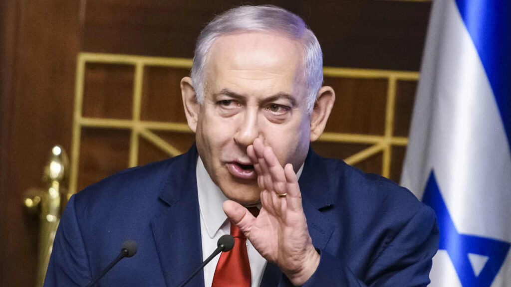 Benjamin Netanyahu durante una visita in Ucraina nel 2019