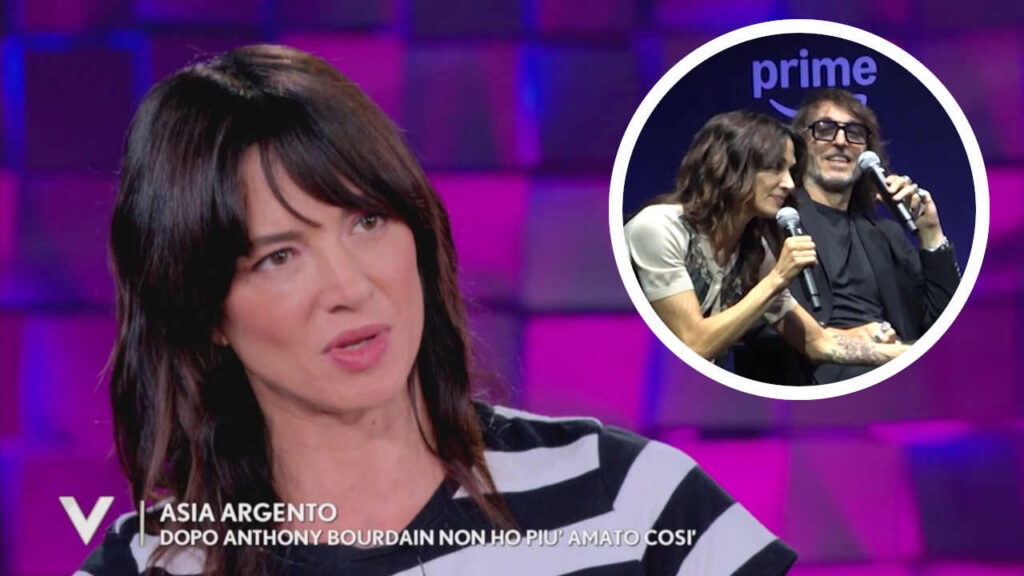 Asia Argento e Giuseppe Cruciani