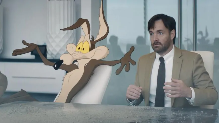 Una scena di Coyote vs Acme (fonte: Warner Bros. Pictures, Warner Animation Group)