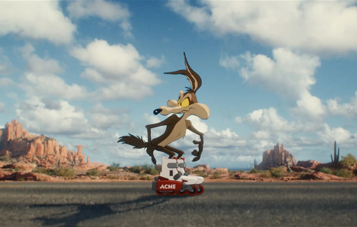 Una scena di Coyote vs Acme (fonte: Warner Bros. Pictures, Warner Animation Group)