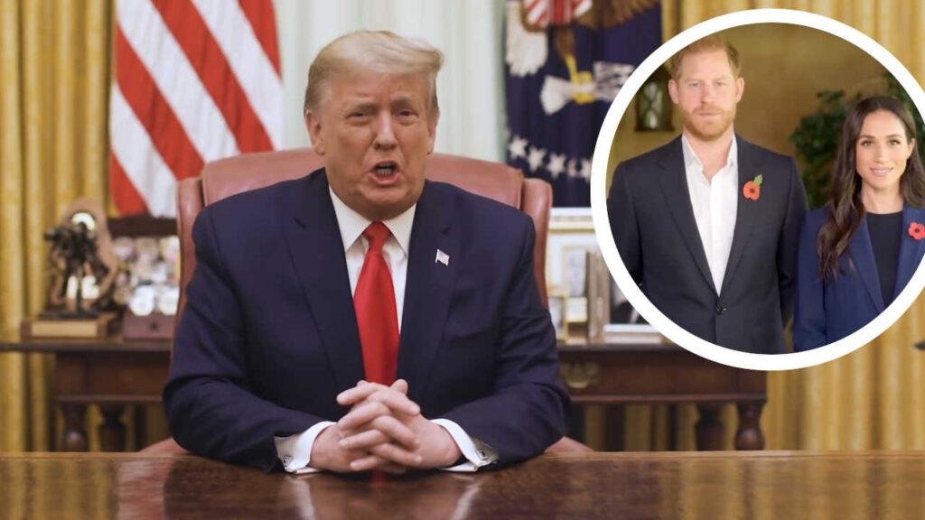 Donald Trump, il Principe Harry e Meghan Markle