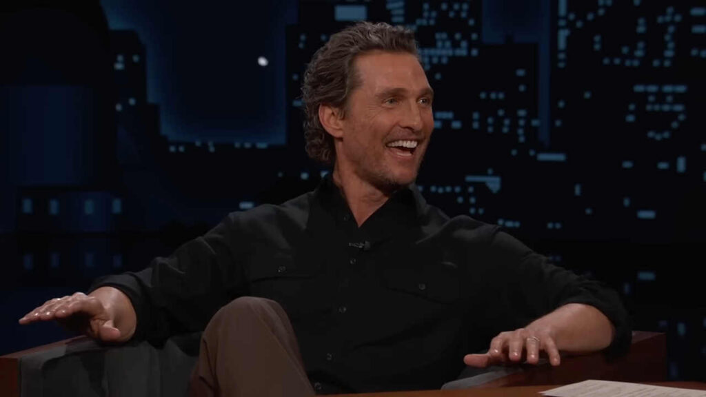 Matthew McConaughey consola Jimmy Kimmel in bagno, ma dimentica di rivestirsi: poi arriva Woody Harrelson Matthew McConaughey da Jimmy Kimmel